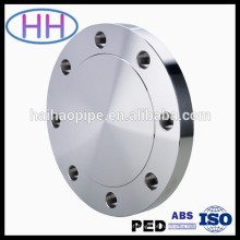 B16.5 Aço Inoxidável Flange cego flange Flat Face com PED